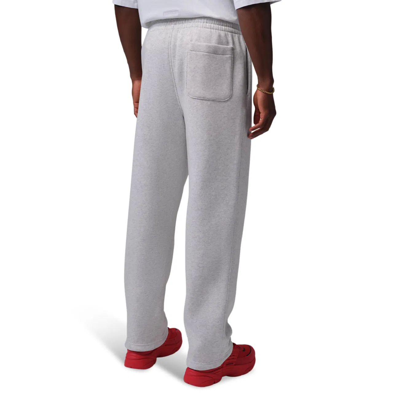Мужские спортивные штаны из флиса с открытым низом Jordan Brooklyn Fleece Open Hem Pant, Jordan, Gray — фото 2