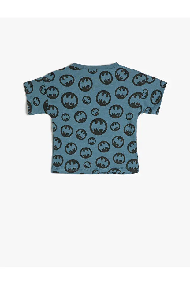 Детская футболка с принтом Batman Koton, Blue Patterned — фото 2