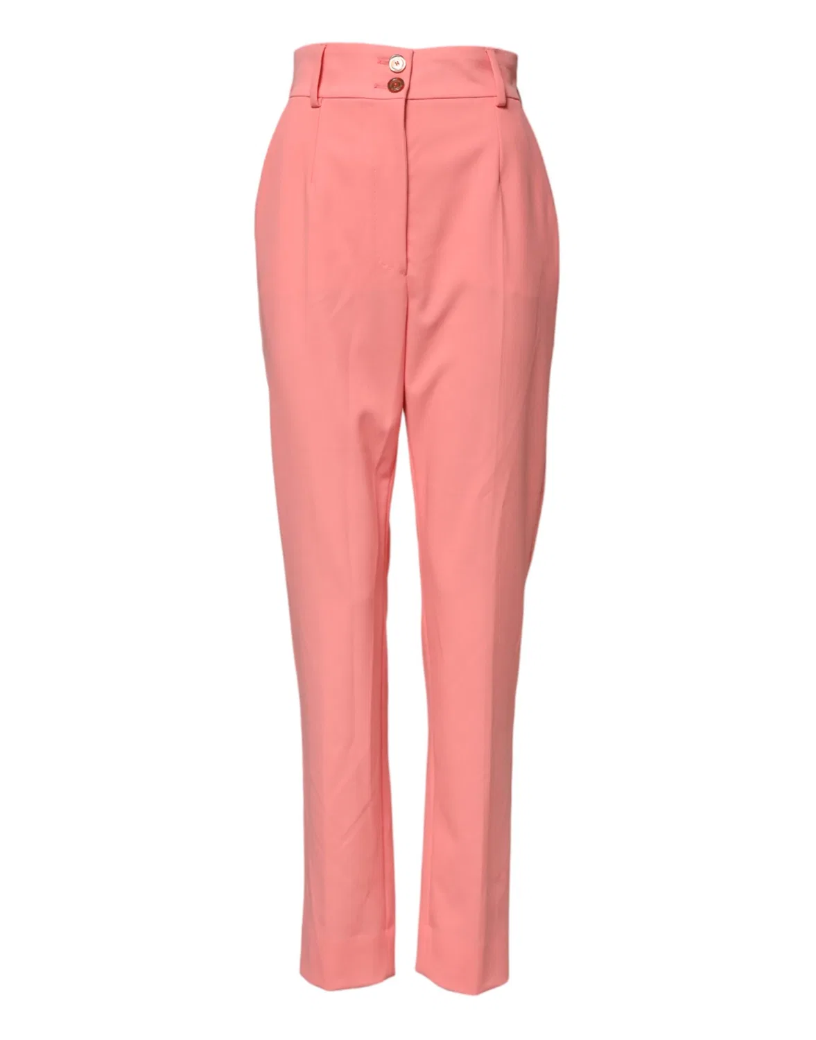 Женские брюки с завышенной талией Pink High Waist Tapered Dress Pants Dolce & Gabbana, Pink