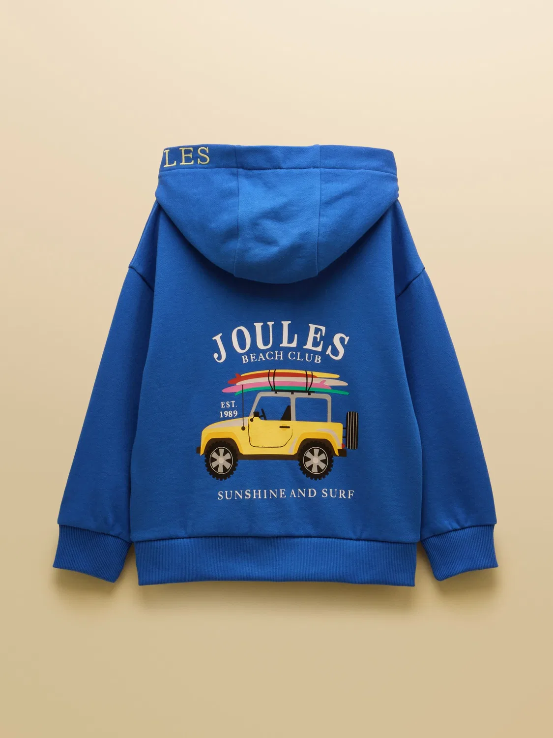 Худи на молнии Joules Rex, синий — фото 2