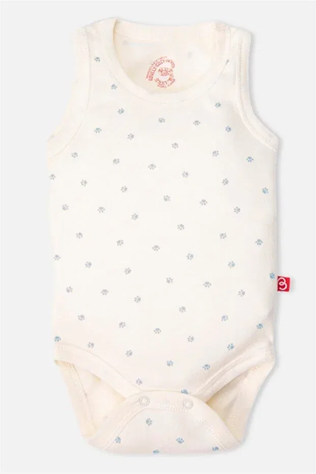 Детский для новорожденных боди-комбинезон с принтом Athlete body 3-piece (cute bear) Bebetto, Blue — фото 2