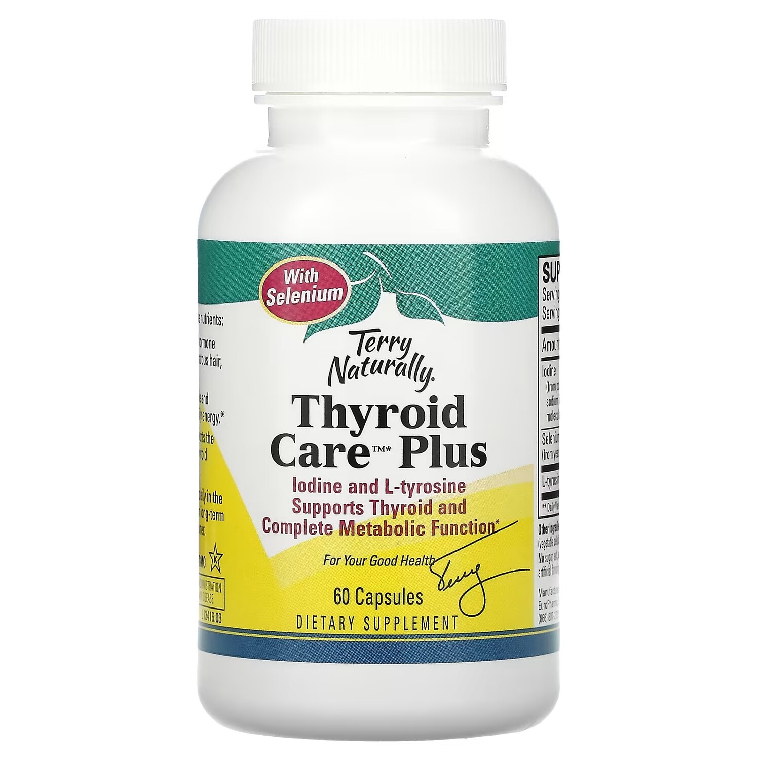 

Добавка - Забота о Щитовидной Железе Terry Naturally Thyroid Care Plus, 60 капсул