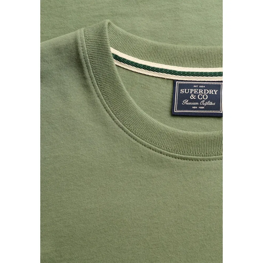 Футболка с коротким рукавом Essential Serif Logo Superdry, зеленый — фото 3