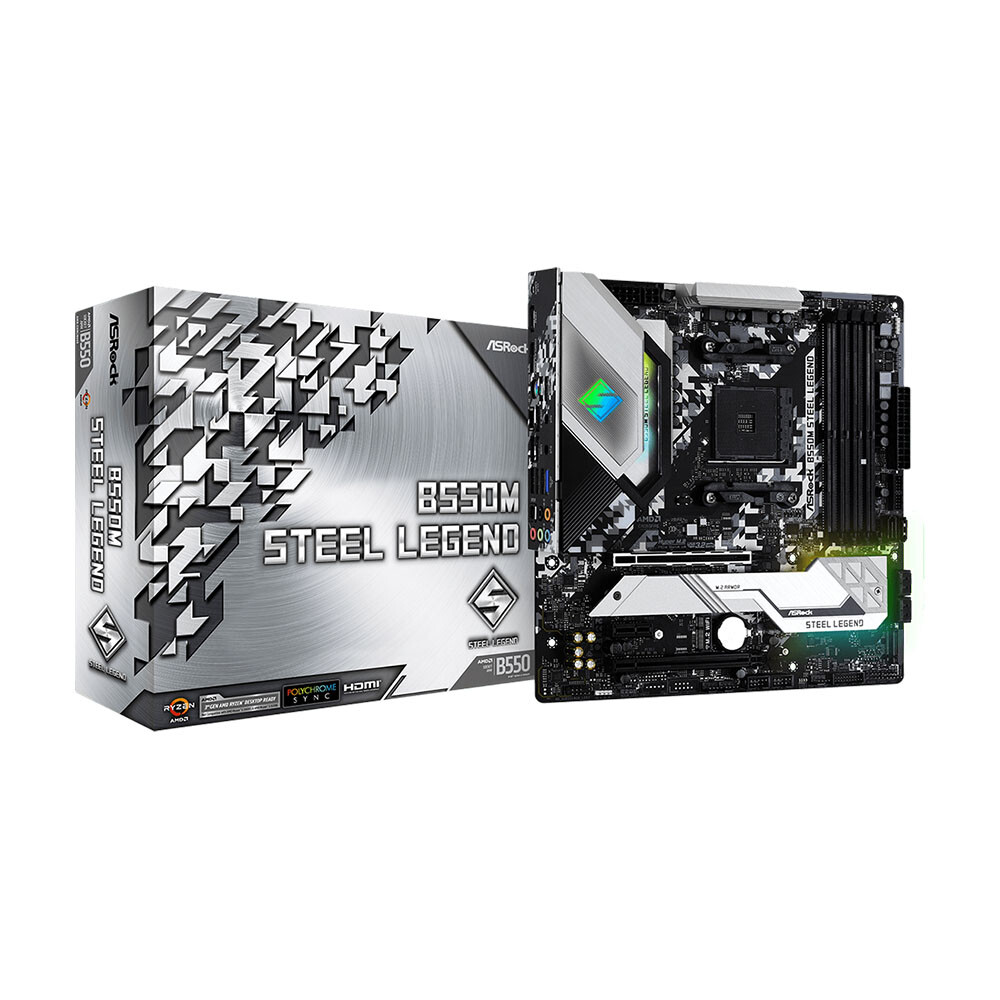

Материнская плата ASRock B550M Steel Legend, AM4, DDR4