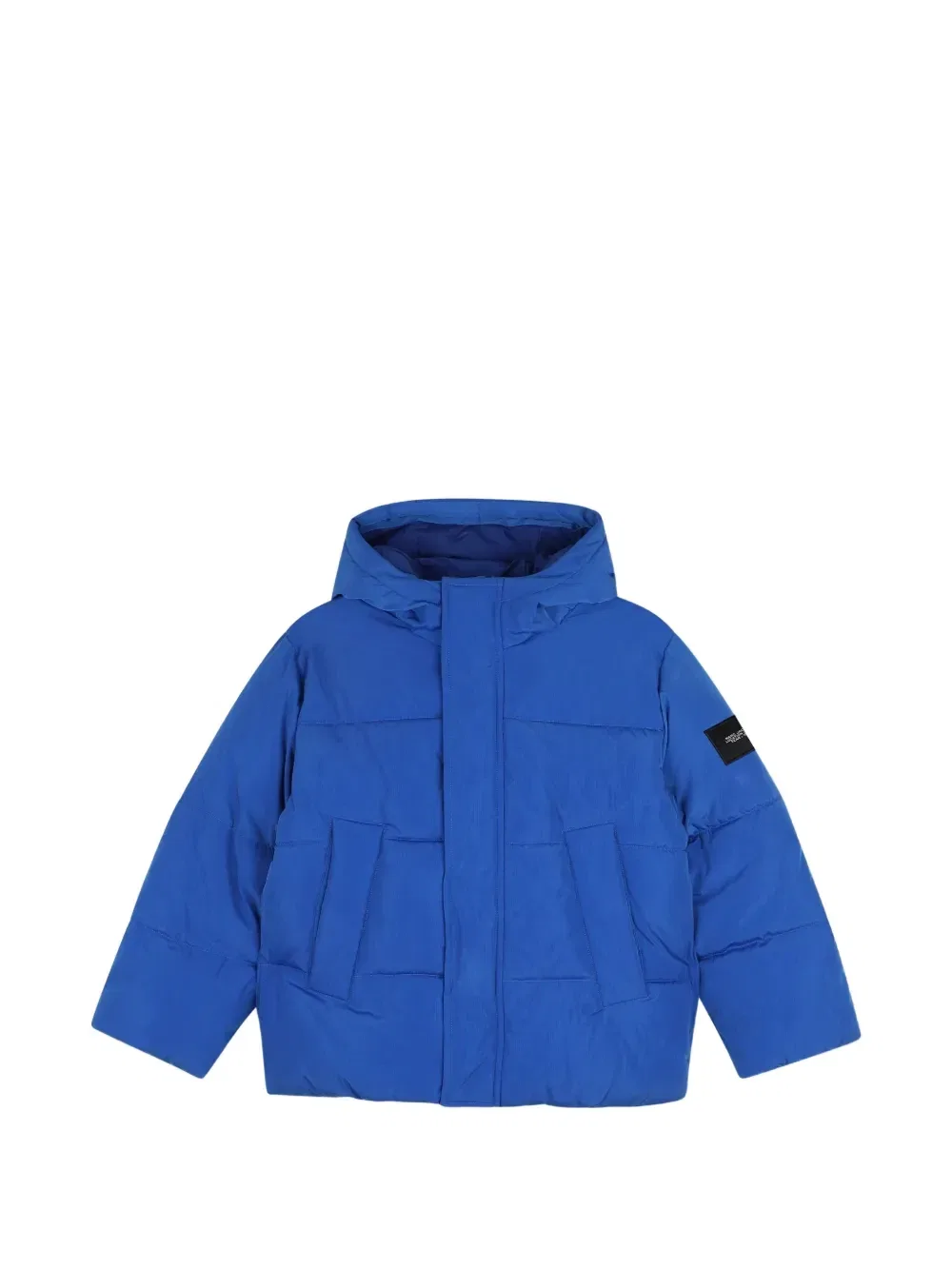 Пуховик с тисненым логотипом Marc Jacobs Kids, синий