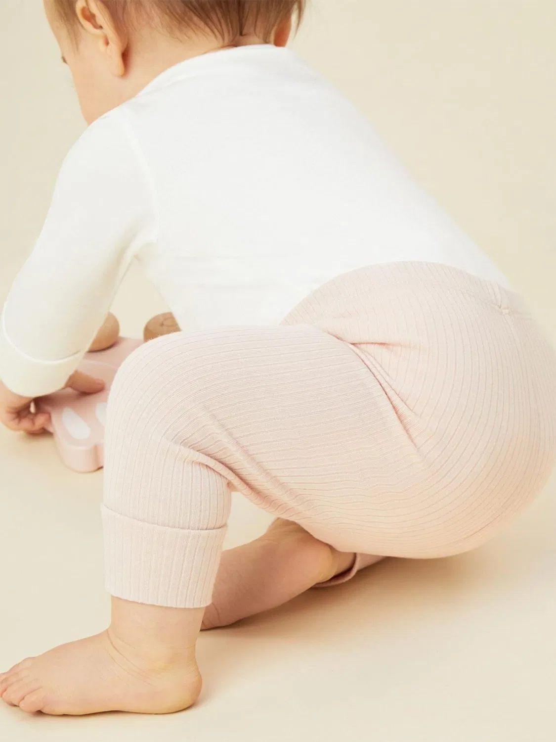 Леггинсы детские ribbed MORI, розовый