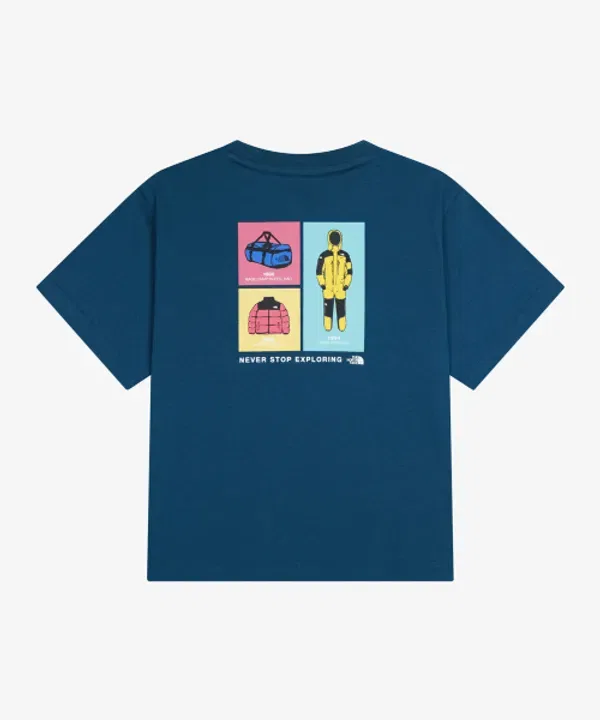 Футболка с логотипом, Archive, The North Face Kids, синий