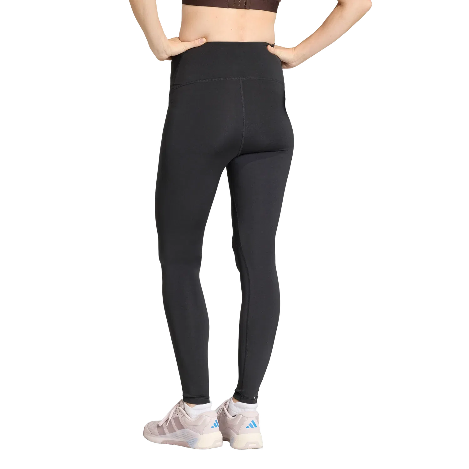 Женские леггинсы для бега Adidas Optime Essentials, черный — фото 3