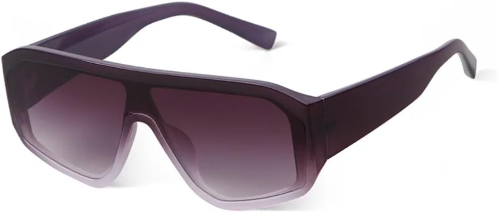 

Солнцезащитные очки с защитой UV400 | Большая оправа, плоский верх, градиентный цвет | для женщин и мужчин, для занятий спортом на открытом воздухе и вождения DSVIGF, 09