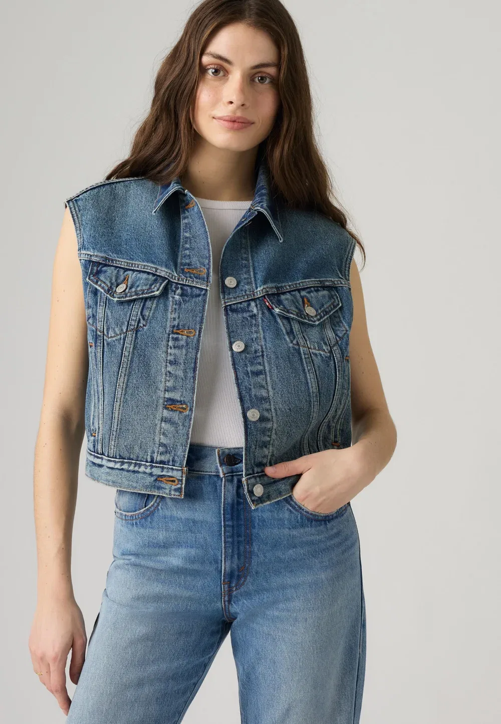 Уменьшенный жилет 90-х Levi'S, Turning Heads