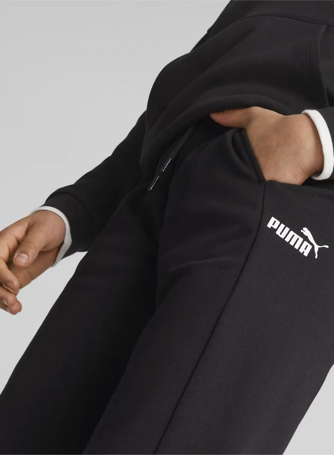 Спортивные штаны с завышенной талией Power Puma, черный — фото 2