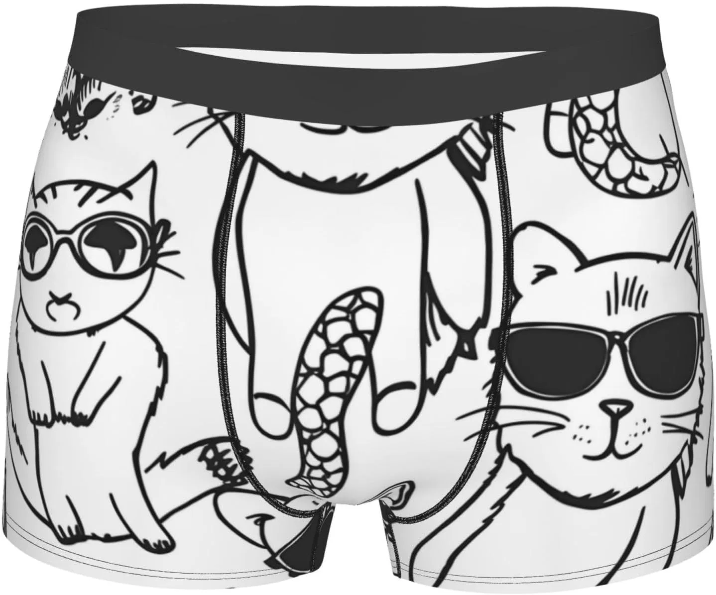 Боксеры с принтом вишни и черных полос, Cats 12