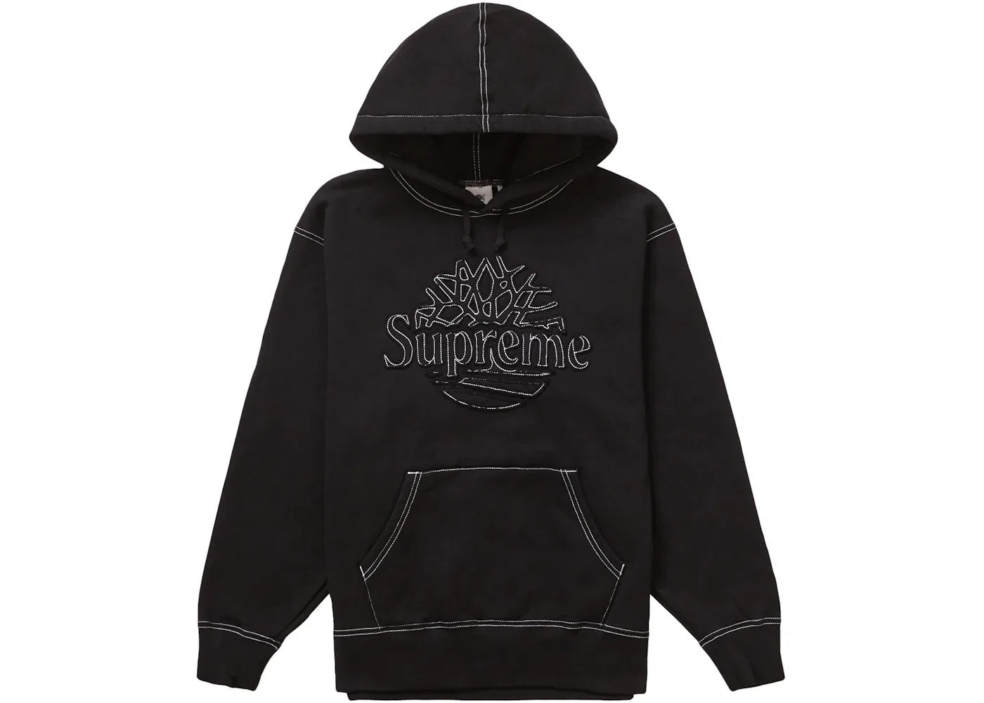 Мужской худи с принтом Supreme Sweatshirt (SS23), Black