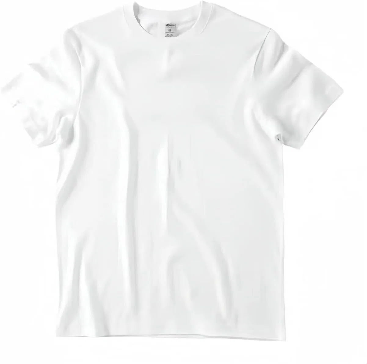 Мужская свободная футболка с круглым вырезом из хлопка T-shirts, White