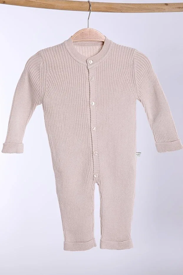 Детский комплект боди-комбинезонов органический трикотажный Babyhola, Beige — фото 2