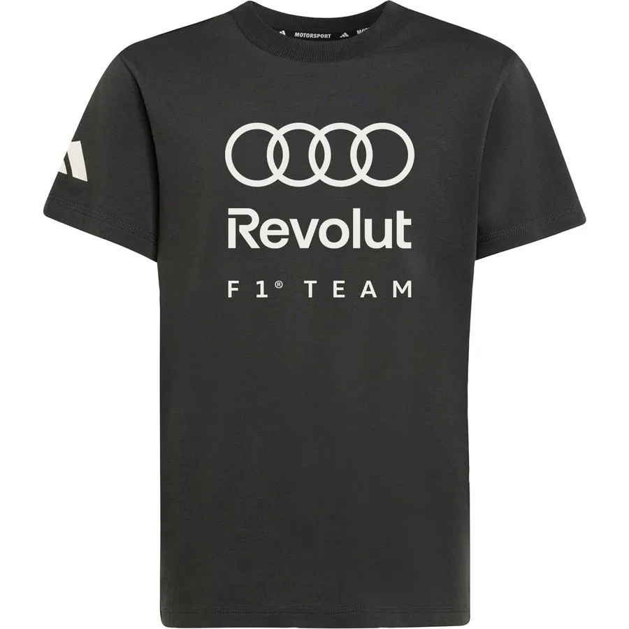 Футболка хлопковая с принтом Audi Revolut F1 Team DNA Graphic Tee adidas, Черный — фото 4