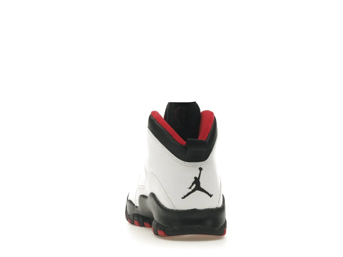 Детские кроссовки высокие с дизайном Double Nickel Jordan 10 Retro, White/Black-True Red — фото 4