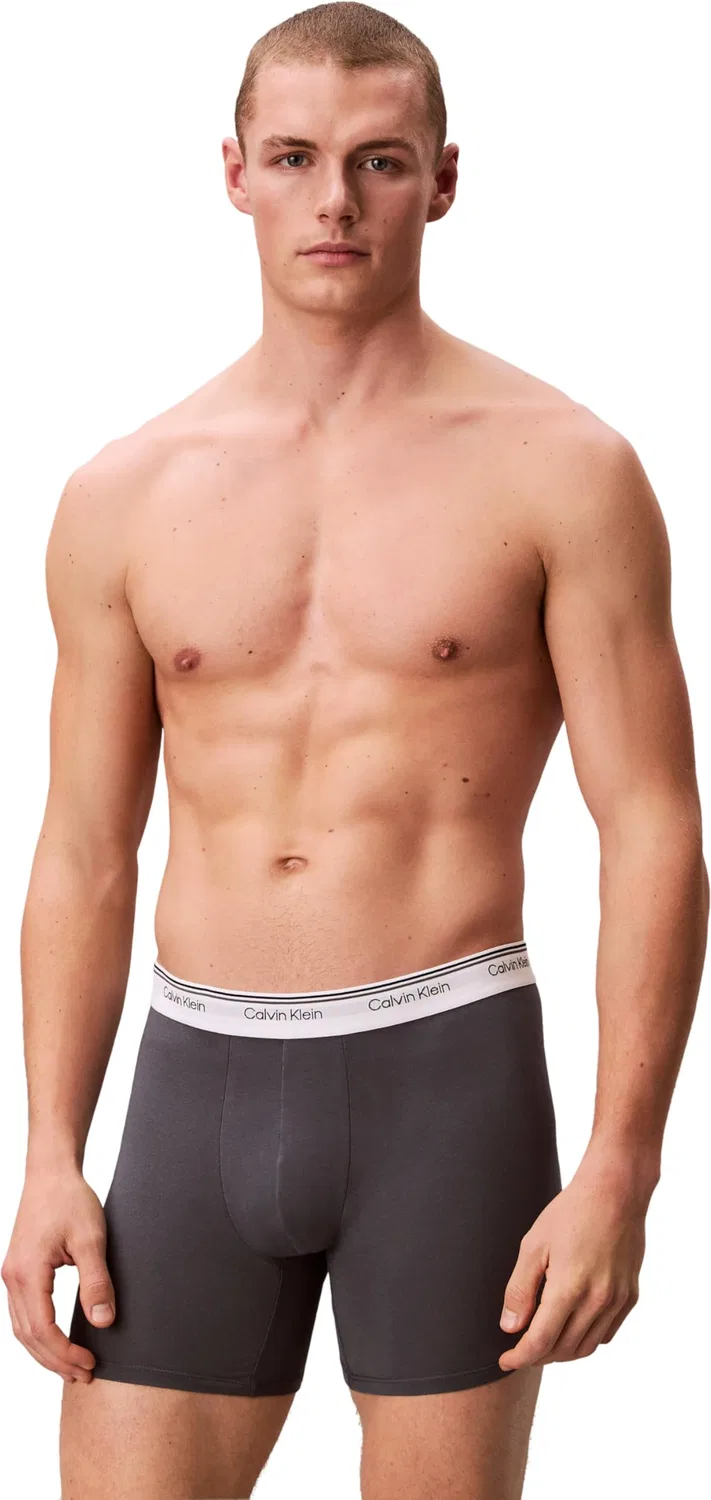 Мужские трусы-боксеры с длинной штаниной Calvin Klein, Black — фото 2