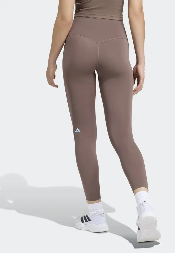 Леггинсы 3 Stripes Studio All Me 7/8 с перекрестными лямками - леггинсы Adidas Performance — фото 2