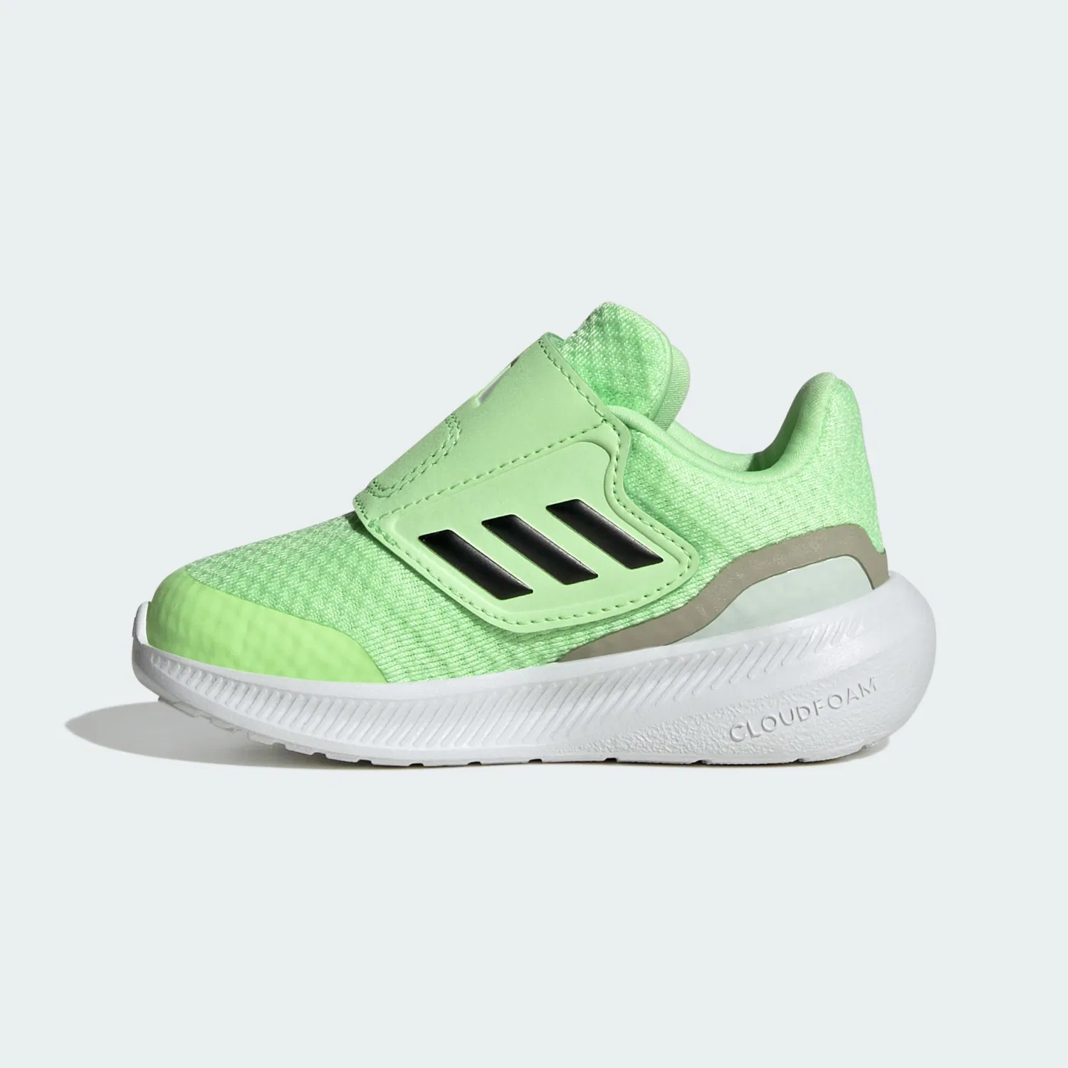 Детские кроссовки для мальчиков с липучкой Runfalcon 3.0 Ac I Sneaker Adidas, Green Spark Core Black Putty Grey — фото 2