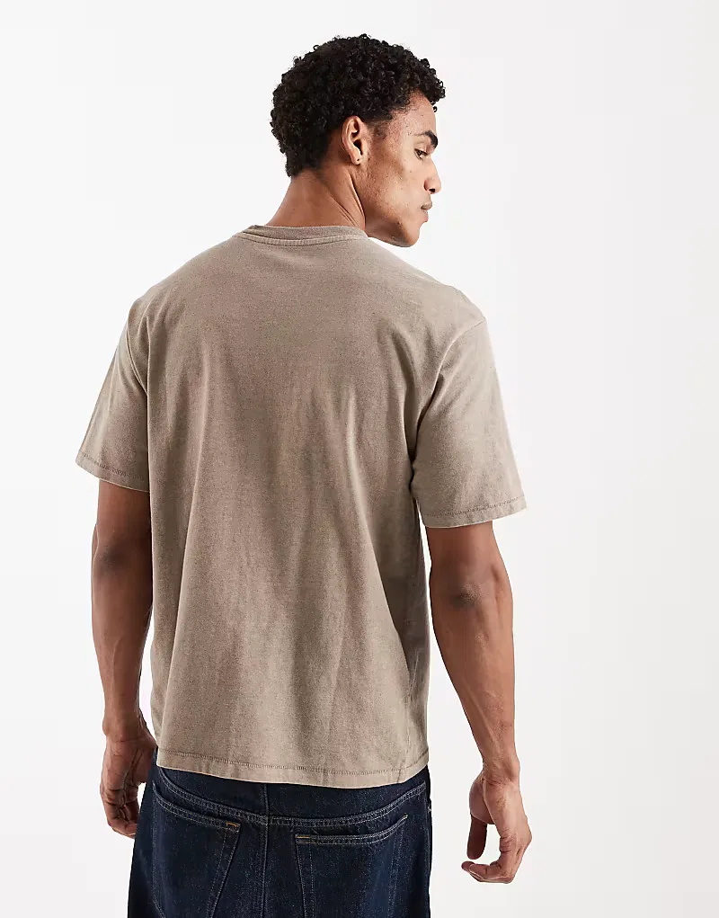 Футболка винтажная Red tab garment dye Levi's, выстиранный коричневый — фото 3