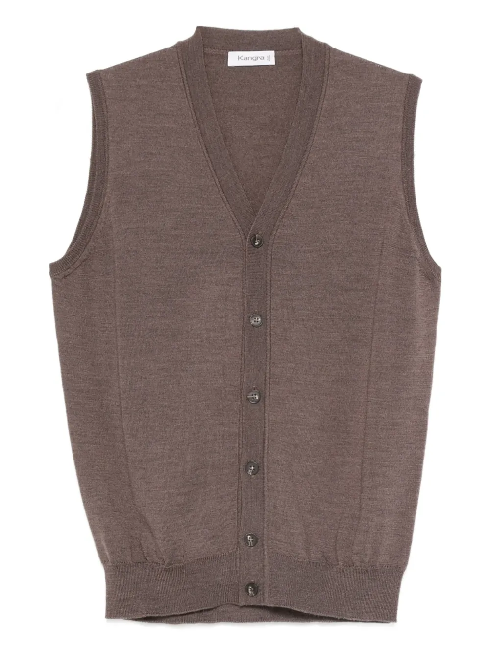 

Кардиган с V-образным вырезом Kangra, коричневый