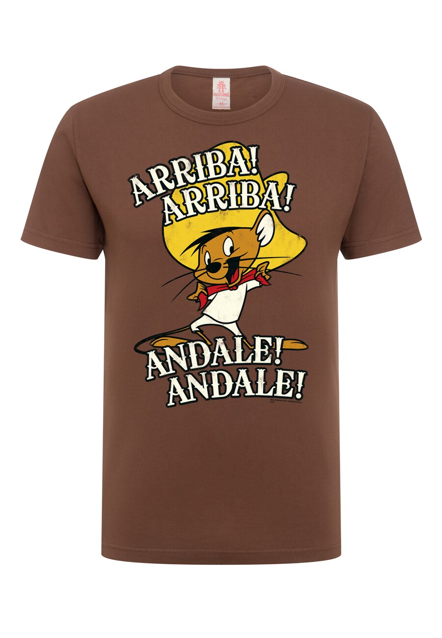 

Классическая футболка LOGOSHIRT Shirt Looney Tunes - Speedy Gonzales, коричневый