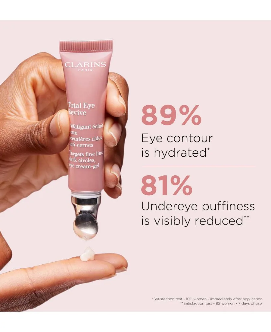 Clarins Крем для глаз Total Eye Revive, разглаживает мелкие морщинки, 0,5 унции — фото 2