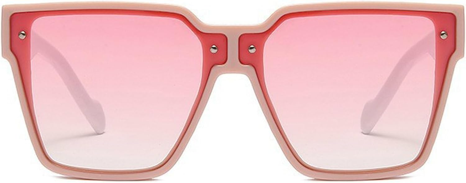 

Винтажные большие квадратные солнцезащитные очки для женщин, модные солнцезащитные очки с градиентным переходом цвета, очки для активного отдыха, ретро-очки в стиле 90-х mincl, Light Pink