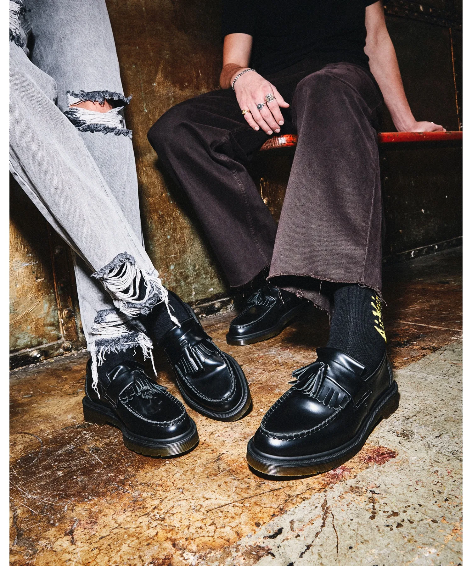 Унисекс лоферы из натуральной кожи Dr. Martens ADRIAN чёрные — фото 3
