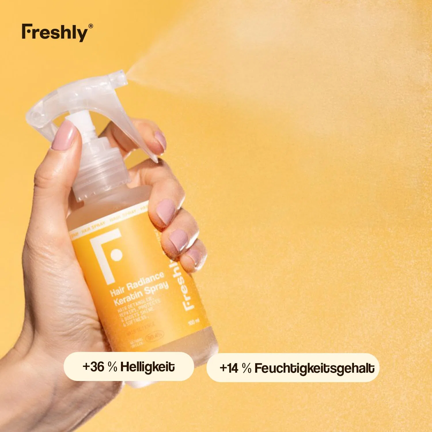Термозащитный спрей для волос с растительным кератином от Freshly, 200 мл Freshly — фото 3