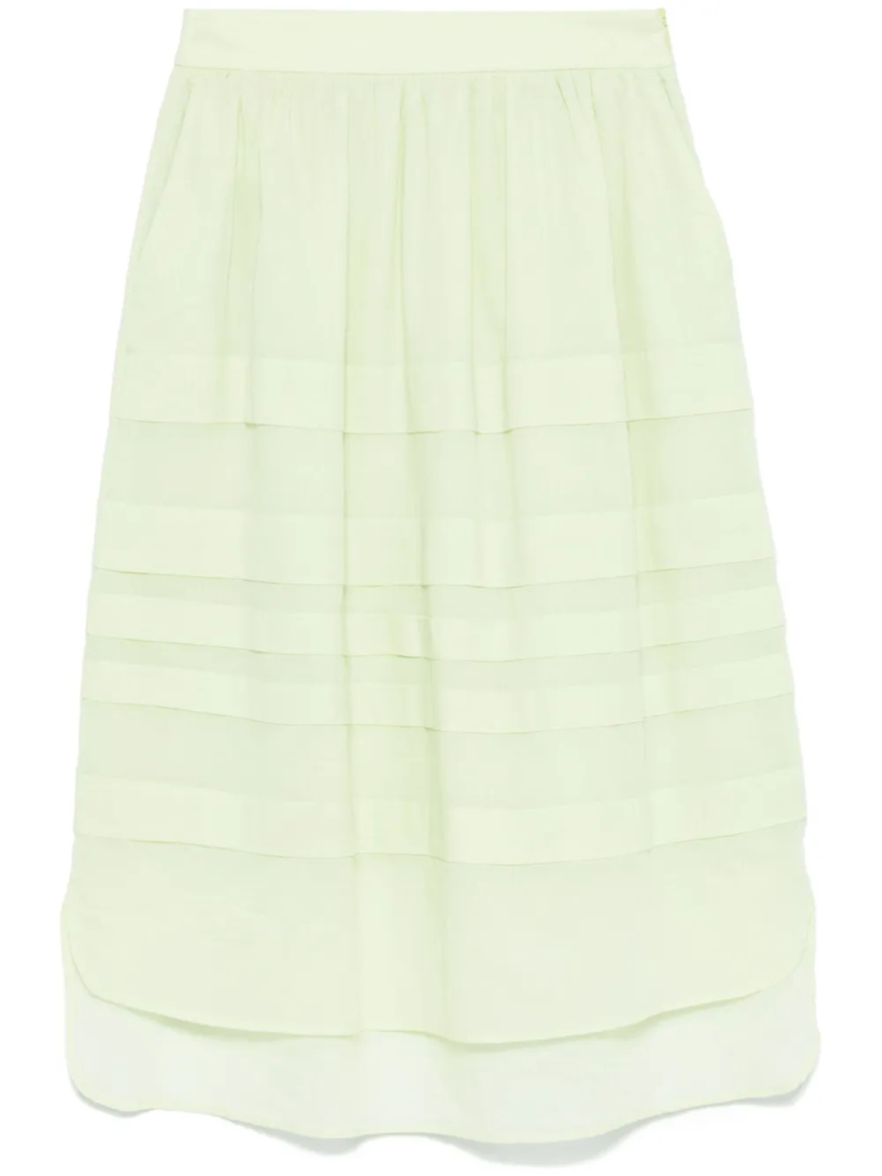 

Peserico юбка миди в рубчик, зеленый