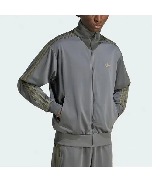 Трек-топ Firebird от adidas, свободный крой, серый