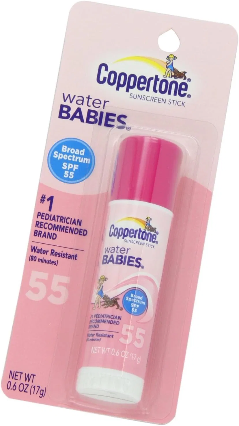 Солнцезащитный стик Coppertone WaterBABIES SPF 55, 0.6 унции, набор 3 шт — фото 3