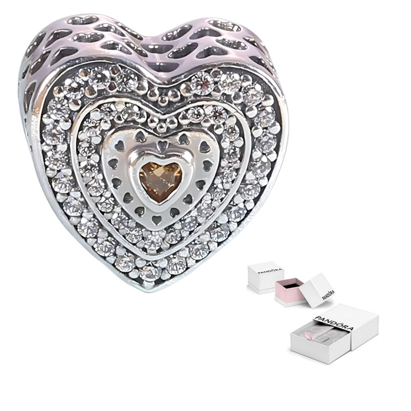 

Pandora 925 Sterling Silver With Karat Gold Jewelry Accessories Unisex Silver