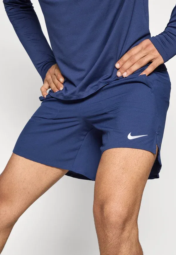 Шорты спортивные Nike Performance Stride, цвет темно-синий/отражающий серебристый — фото 4