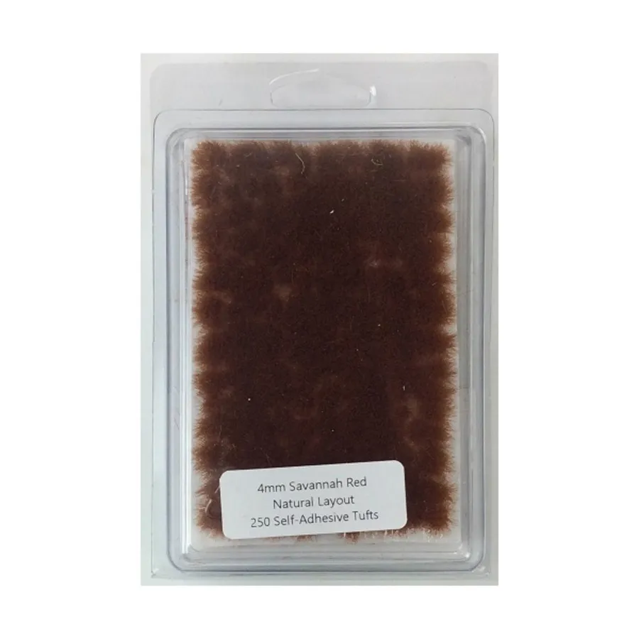 

Саванна Красная – Естественная планировка, Short Self-Adhesive Tufts (4mm)