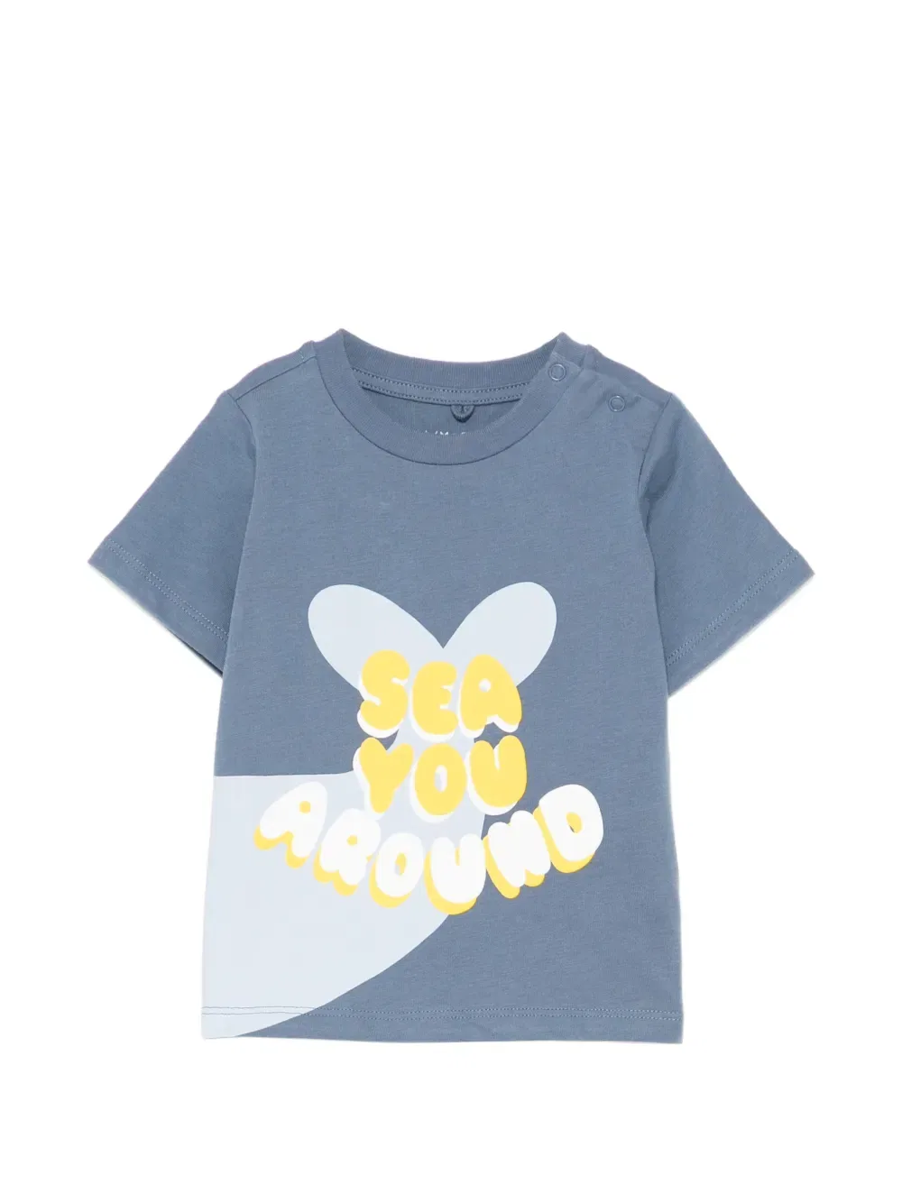 Футболка с надписью-слоганом Stella Mccartney Kids, синий