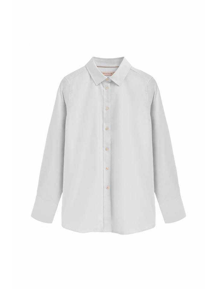 

Polo Club Белая футболка с длинными рукавами