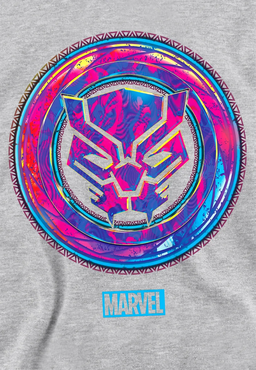 Детская худи Marvel Black Panther Athletic Heather, серый — фото 2