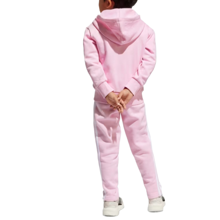 Повседневный спортивный костюм ESSENTIALS Seasonal Tiberio Fleece, детский набор из 2 предметов, для детей 3-7 лет Adidas, розовый — фото 4
