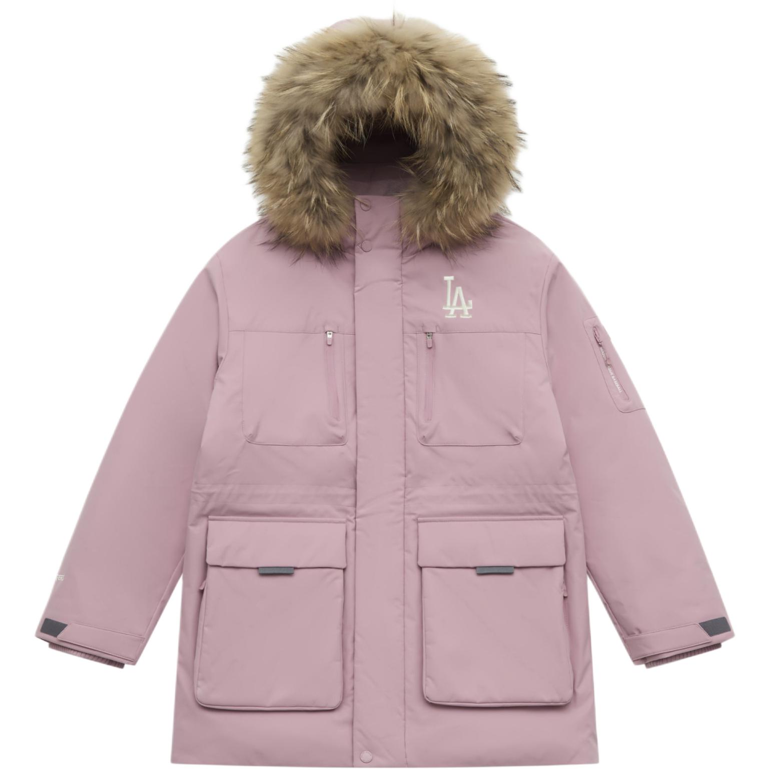 

Пуховик Los Angeles Dodgers Basic Collection FW25 унисекс MLB, светло-розовый