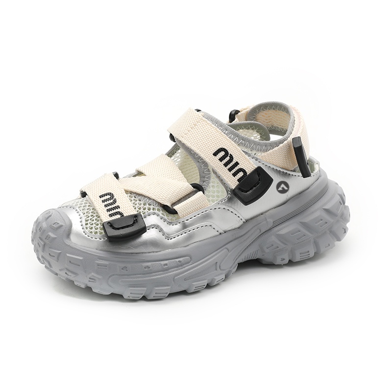 

Противоскользящие, легкие, амортизирующие и дышащие повседневные кроссовки для детей TROADLOP, бежевый