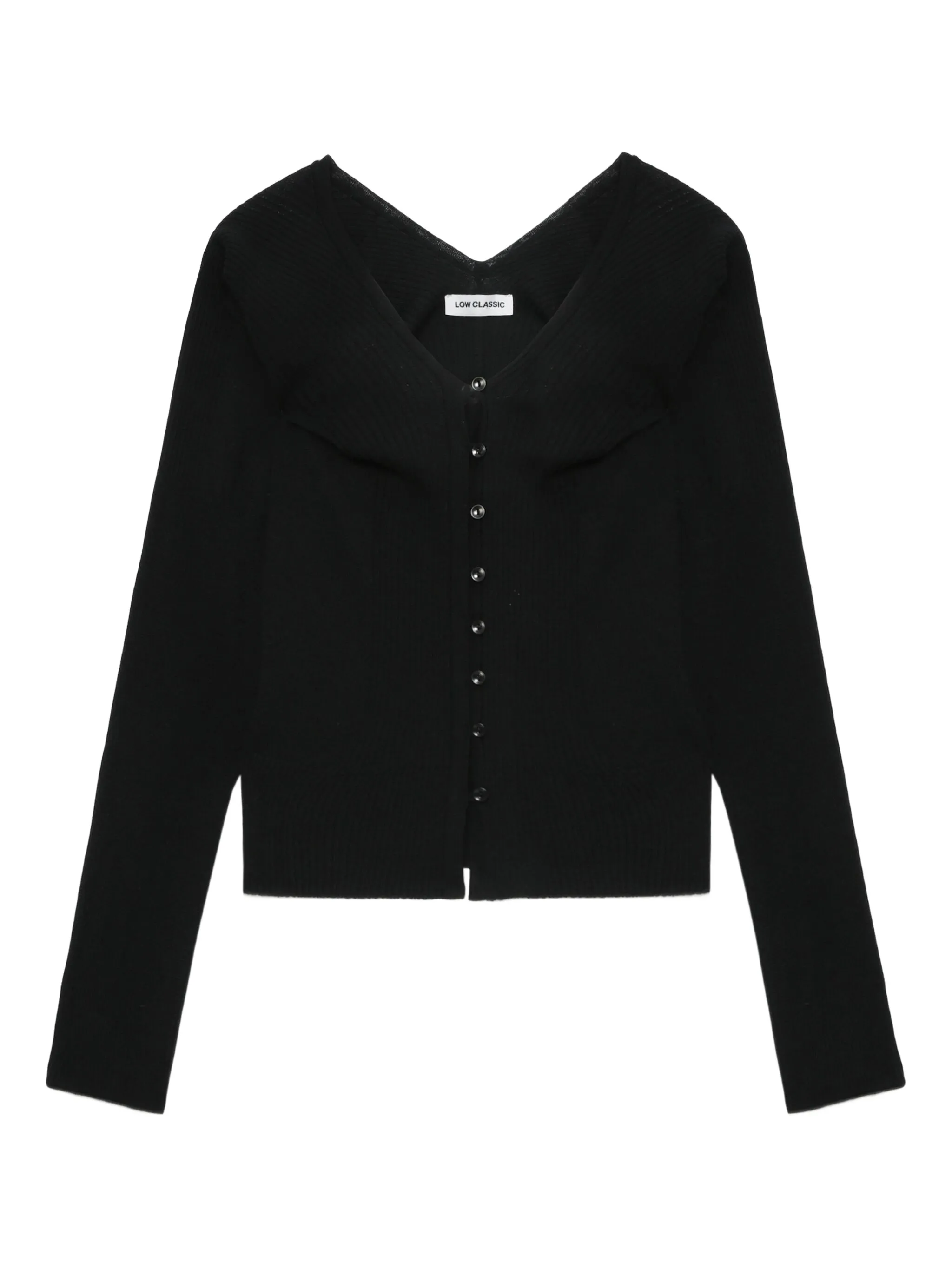 

Шерстяной кардиган Low Classic, черный