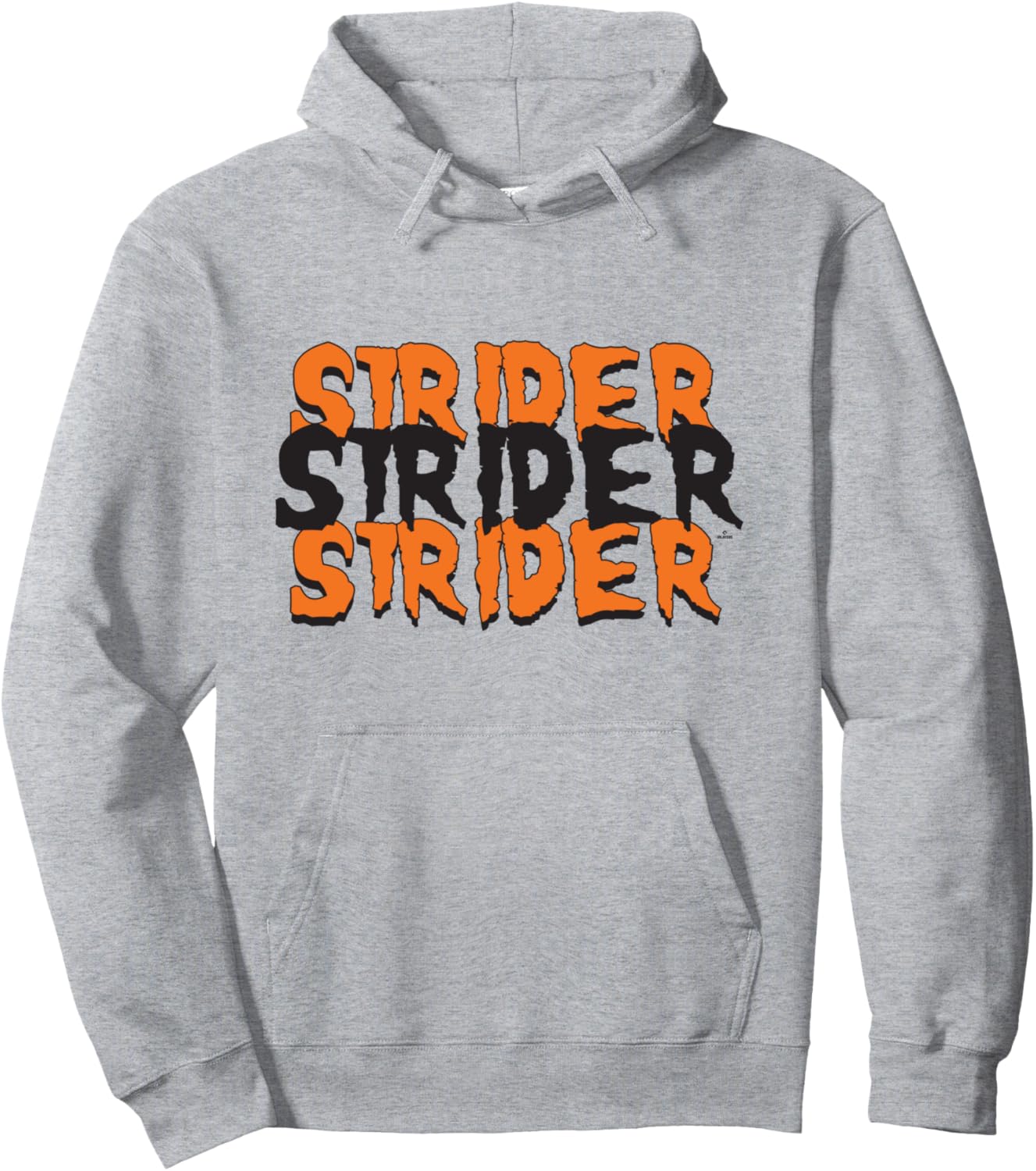 

Худи с именем Спенсера Страйдера из бейсбольной команды «Атланта» на Хэллоуин (MLBPA) Ryno Sports, серый