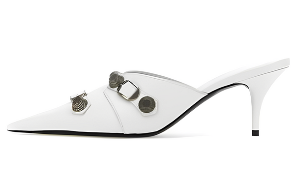 Кроссовки cagole heeled mules Balenciaga, белый — фото 2