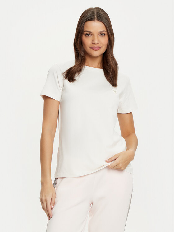 

Футболка оверсайз Guess, экрю