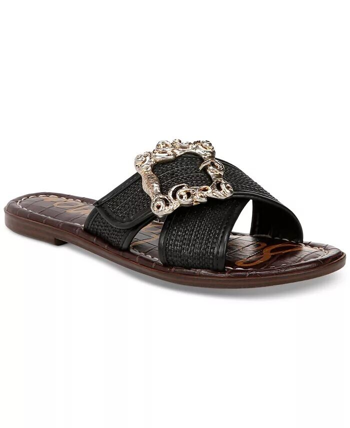 

Женские шлепанцы Gracyn с пряжками и перевязью Sam Edelman, черный