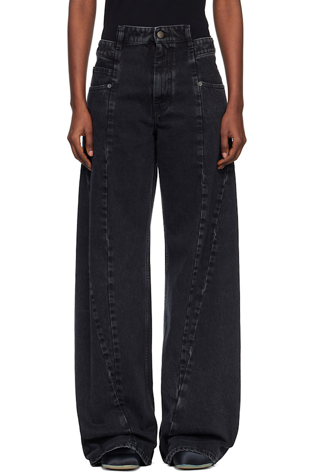 

Джинсы с вырезами Maison Margiela, черный