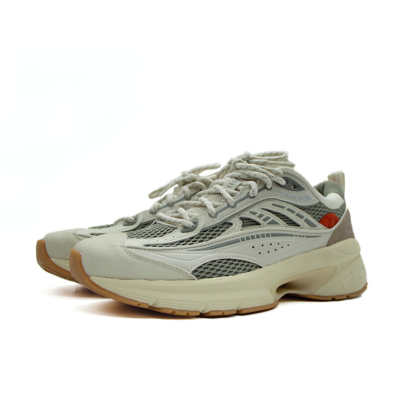 Кроссовки LINING Comet LITE Lifestyle Shoes Men Low-top Pearly White/withered Grass Grey, белый — фото 3